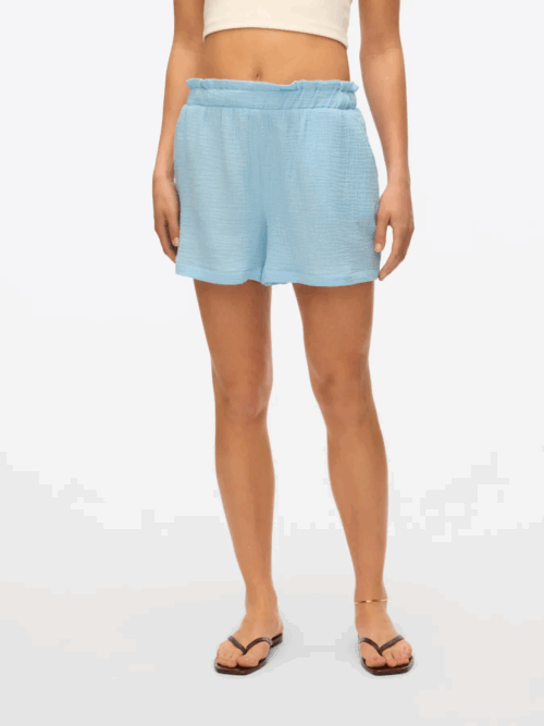 vmNatali HW Shorts Wvn Noos Airy Blue