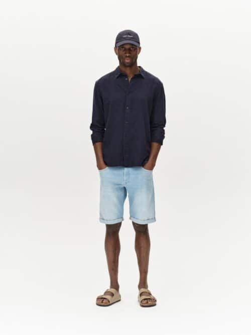 Markus Selvedge Shorts Limited Light Blue Denim