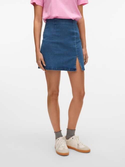 vmNelly HR Short Skirt Dnm Noos Medium Blue Denim