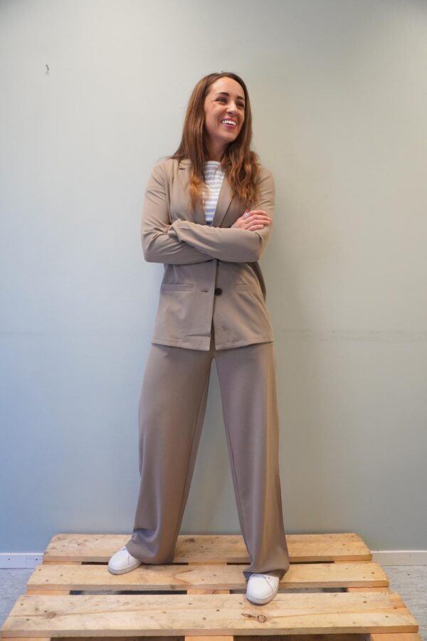 jdyLouisville Catia Wide Pant Jrs Noos Driftwood - Bilde 3