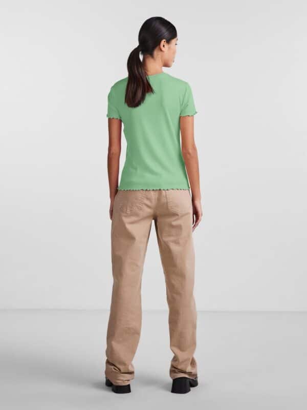 pcNicca SS-O-Neck Top Noos Quiet Green - Bilde 3