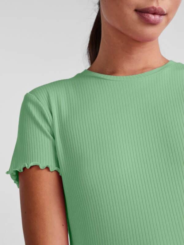 pcNicca SS-O-Neck Top Noos Quiet Green - Bilde 4