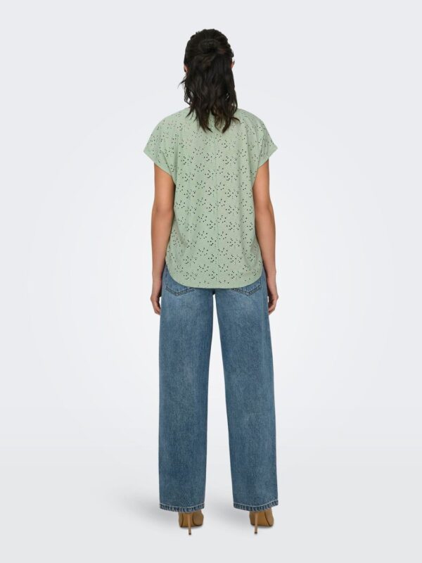 onlSmilla S/S Top Jrs Noos Frosty Green - Bilde 3
