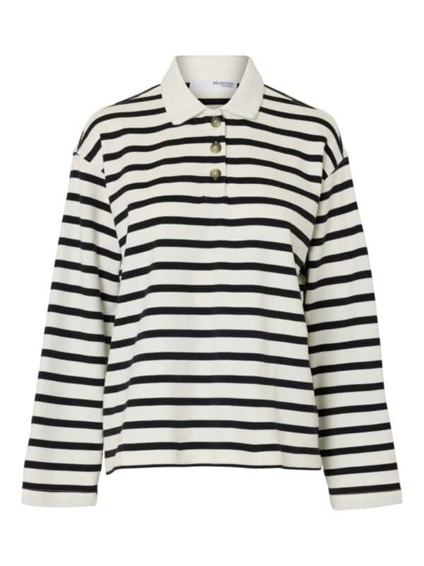 slfWada LS Stripe Collar Top Noos - Bilde 2