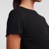pcNicca SS-O-Neck Top Noos Black - Bilde 3