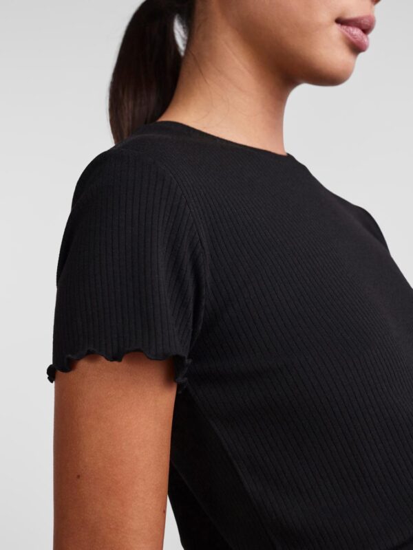 pcNicca SS-O-Neck Top Noos Black - Bilde 3