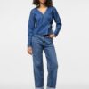 pcTabi LS Denim Wrap Shirt - Bilde 2