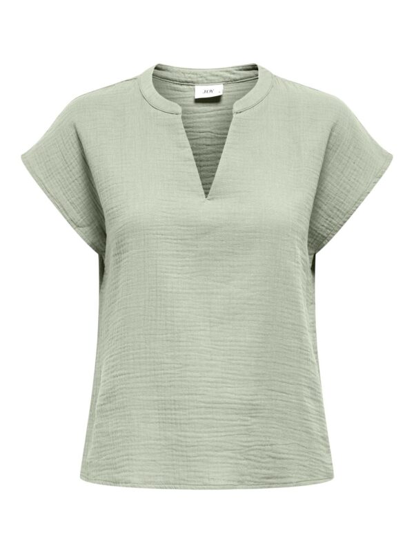 jdyTheis Life S/S Top Wvn Desert Sage - Bilde 2