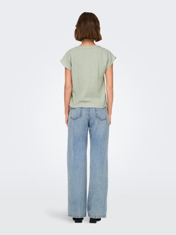 jdyTheis Life S/S Top Wvn Desert Sage - Bilde 3