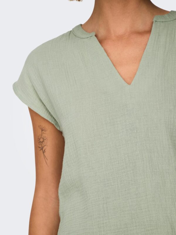 jdyTheis Life S/S Top Wvn Desert Sage - Bilde 4