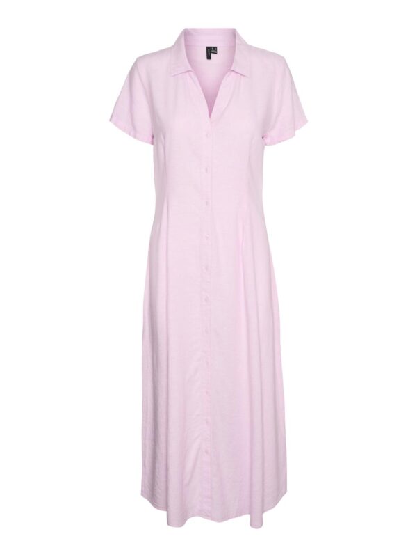 vmLinn SS 7/8 Volume Dress Wvn Bonbon - Bilde 2