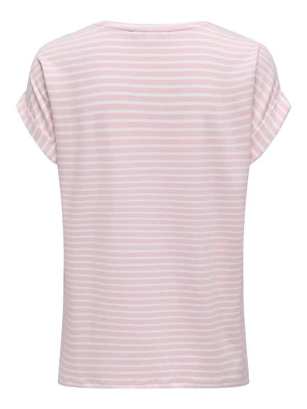 onlMoster Stripe S/S O-Neck Top Jrs Noos Pink Lady - Bilde 2