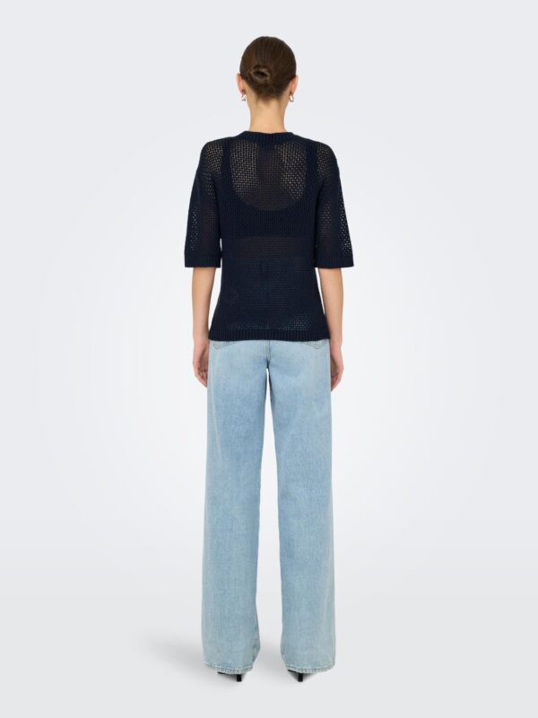 jdyTikka 2/4 O-Neck Pullover Knt Total Eclipse - Bilde 3