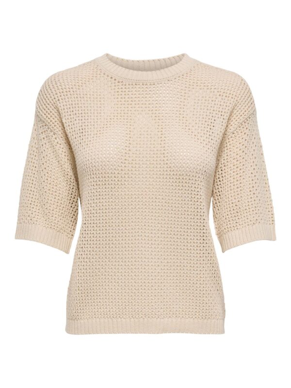jdyTikka 2/4 O-Neck Pullover Knt Sandshell - Bilde 2