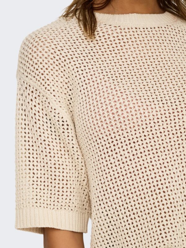 jdyTikka 2/4 O-Neck Pullover Knt Sandshell - Bilde 3