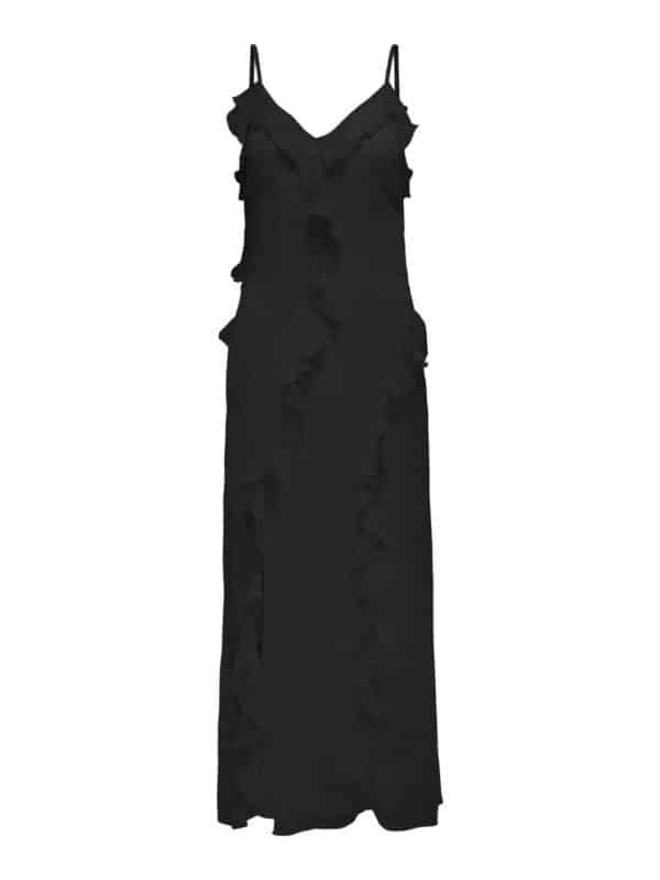 onlMiriamLife S/L Frill Long Dress Black - Bilde 2