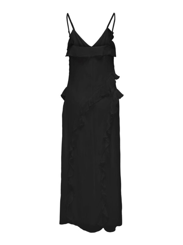 onlMiriamLife S/L Frill Long Dress Black - Bilde 3