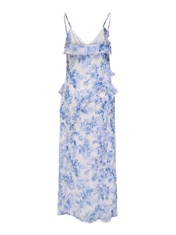 onlMiriam Life S/L Frill Long Dress Bel Air Blue - Bilde 3