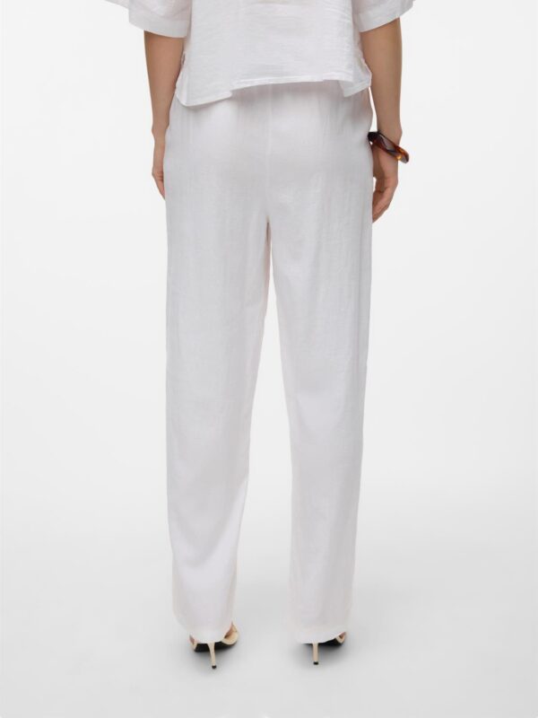 vmLinn HW Pants Wvn Noos Snow White - Bilde 3