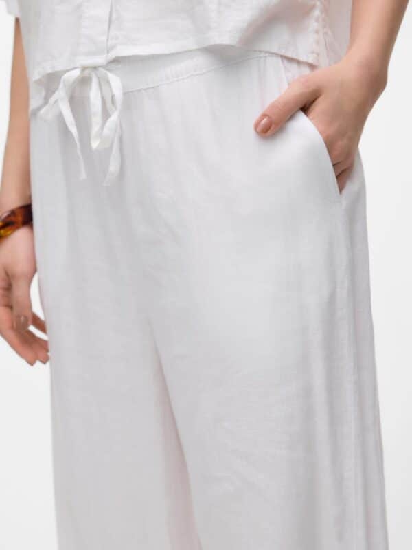 vmLinn HW Pants Wvn Noos Snow White - Bilde 4