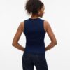 vmWillow SL V-Neck Polo Top Navy Blazer - Bilde 3