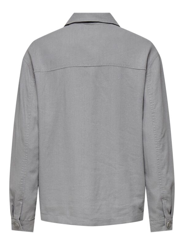 jdyMaya L/S Linen Shacket Wild Dove - Bilde 2