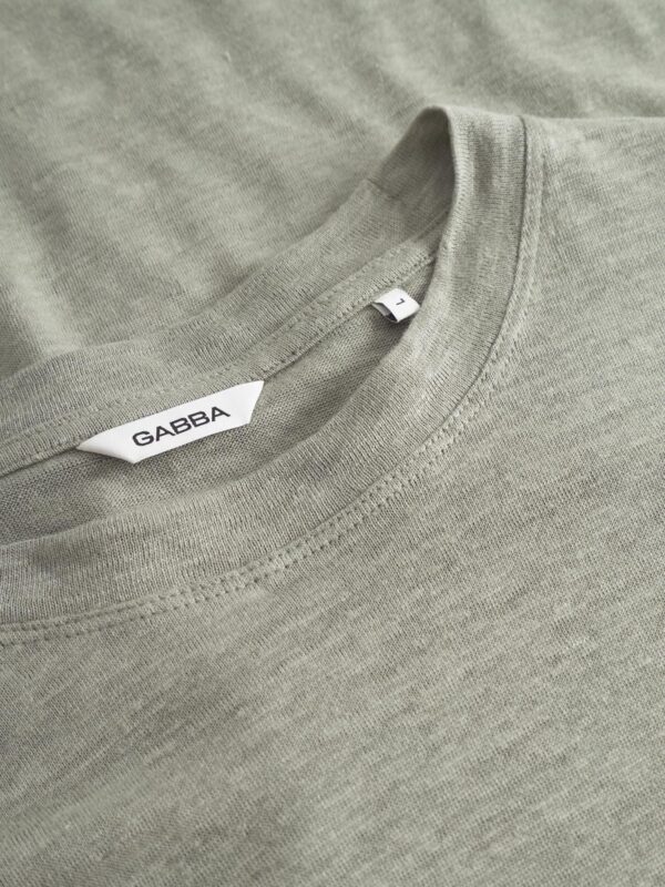 Duke Linen Logo SS Light Green - Bilde 3