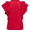 onlSunny Life Capsl Frill Top Noos High Risk Red - Bilde 2