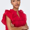 onlSunny Life Capsl Frill Top Noos High Risk Red - Bilde 5