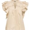 onlSunny Life Capsl Frill Top Noos Humus - Bilde 2