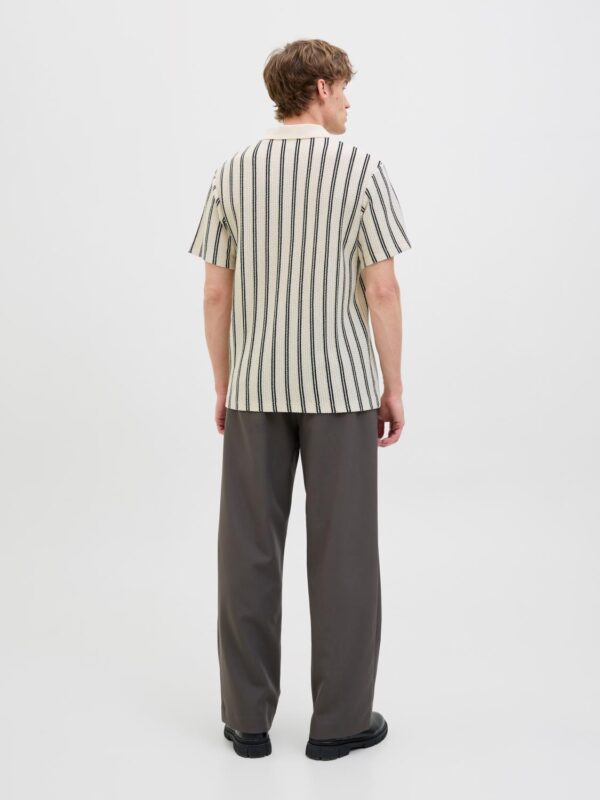 jprbluHarry SS Split Neck Polo Cloud Dancer - Bilde 4