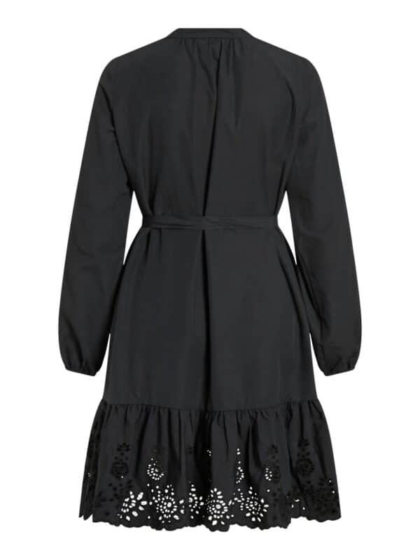 viKelli V-Neck L/S Short Dress Black Beauty - Bilde 2