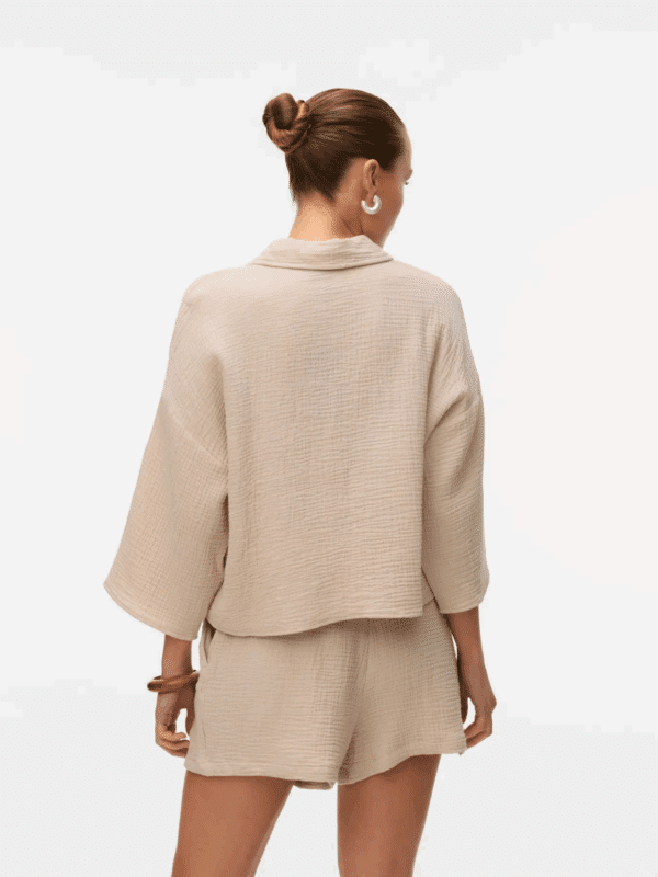vmNatali HW Shorts Wvn Noos Silver Lining - Bilde 2