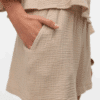 vmNatali HW Shorts Wvn Noos Silver Lining - Bilde 3