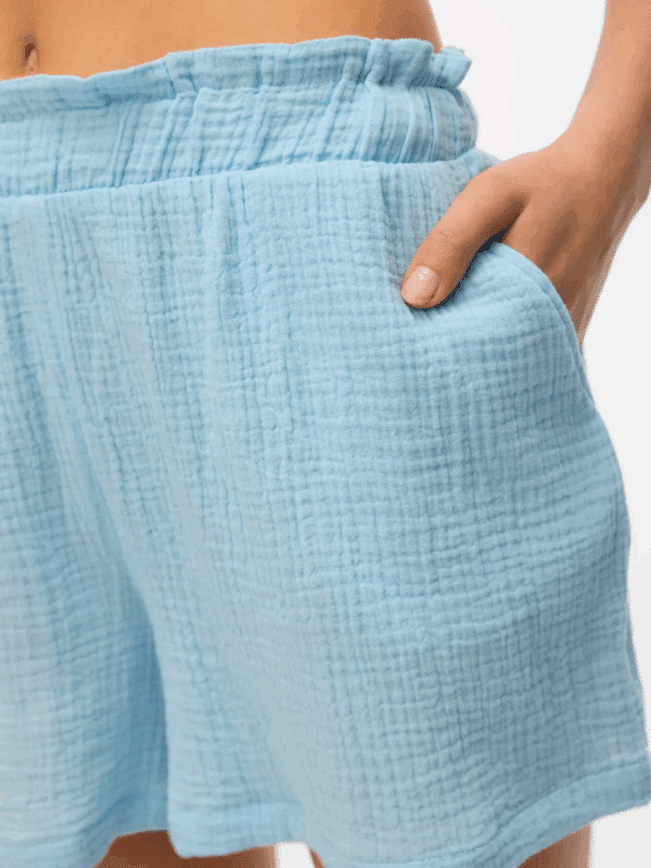 vmNatali HW Shorts Wvn Noos Airy Blue - Bilde 3