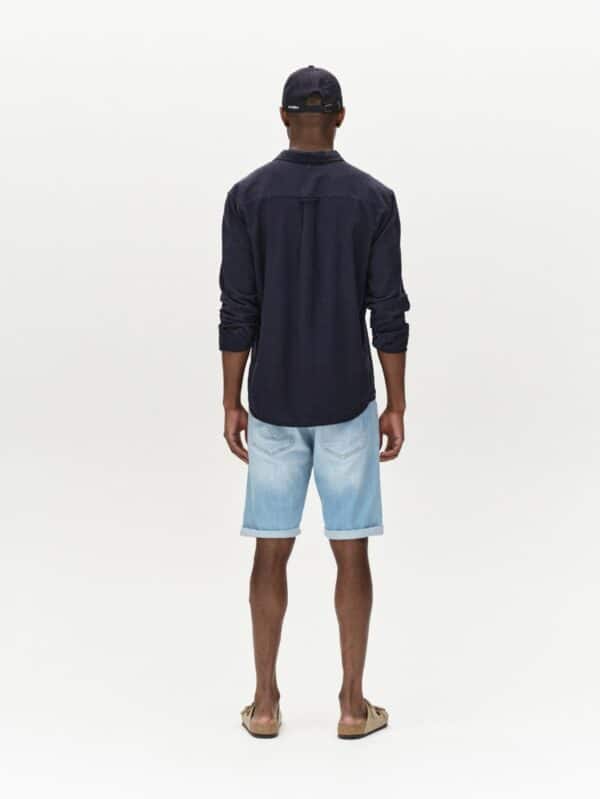 Markus Selvedge Shorts Limited Light Blue Denim - Bilde 4