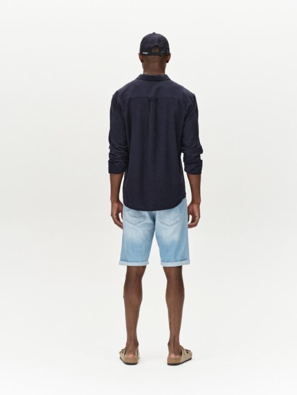 Markus Selvedge Shorts Limited Light Blue Denim - Bilde 4
