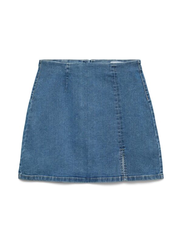 vmNelly HR Short Skirt Dnm Noos Medium Blue Denim - Bilde 2