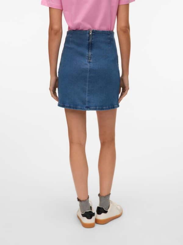 vmNelly HR Short Skirt Dnm Noos Medium Blue Denim - Bilde 3