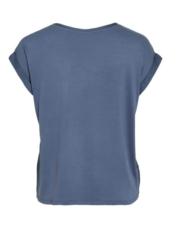 viEllette S/S Satin Top Noos Vintage Indigo - Bilde 3