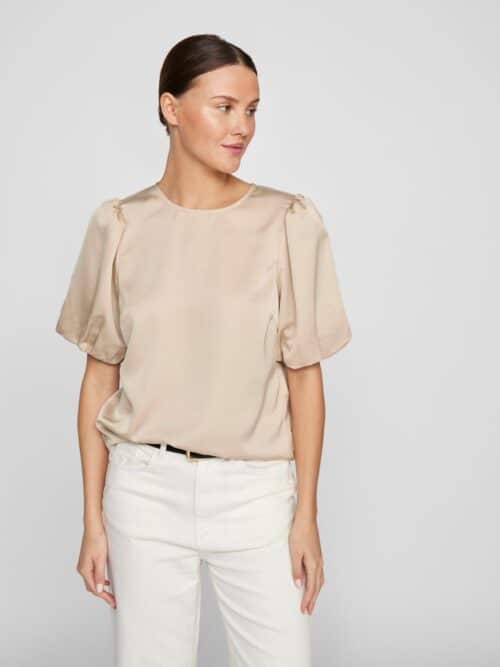 viEllette 2/4 Satin Puff Top Noos