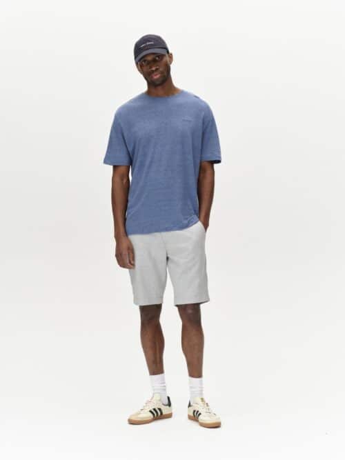Duke Linen Logo SS Blue Horizon