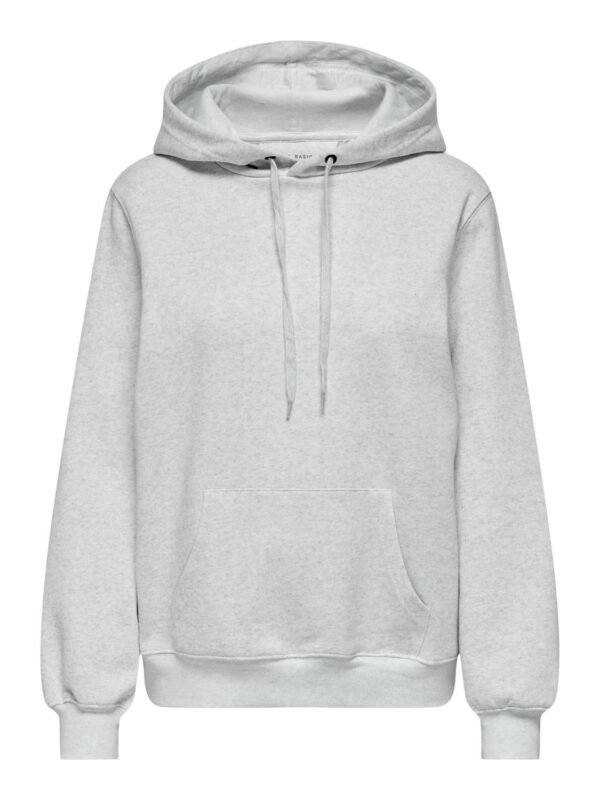 onlDaze L/S Hood Swt Noos Light Grey Melange