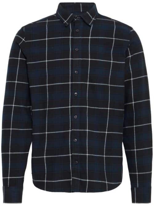 cfMace LS BU Checked Shirt Brushed Navy Blazer