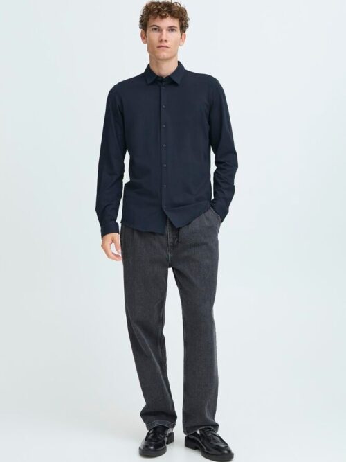 cfcfFolke LS BU Jersey Shirt Dark Navy