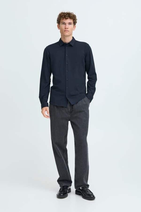 cfcfFolke LS BU Jersey Shirt Dark Navy