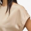 viEllette S/S Satin Top Noos Cement - Bilde 6