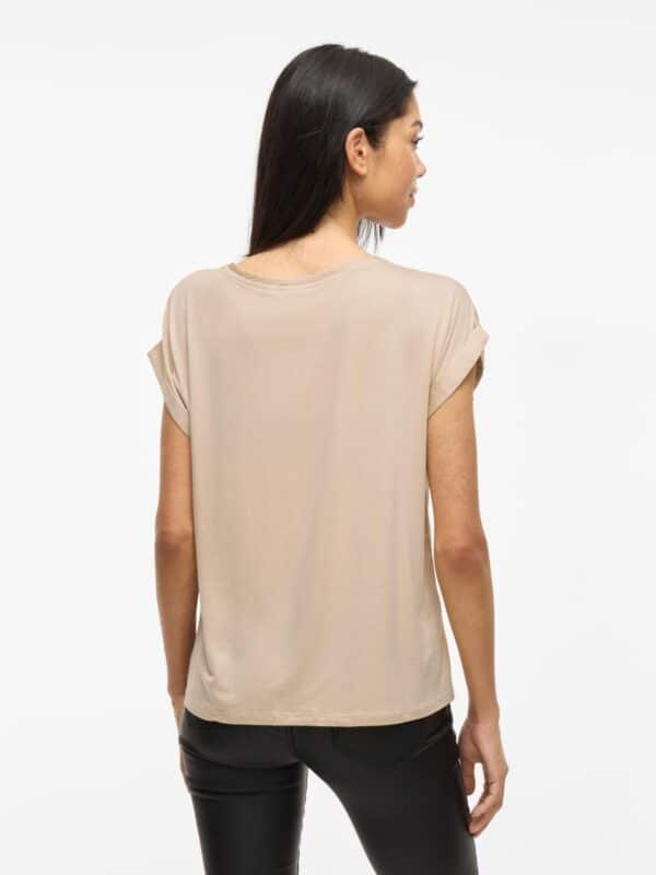 viEllette S/S Satin Top Noos Cement - Bilde 7