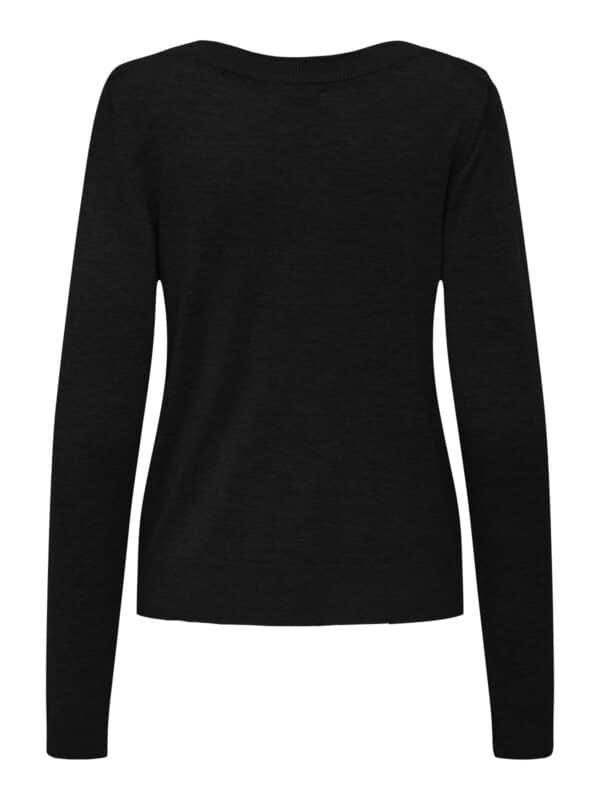 jdyBasica L/S Boat Neck Pullover Knit Black - Bilde 2