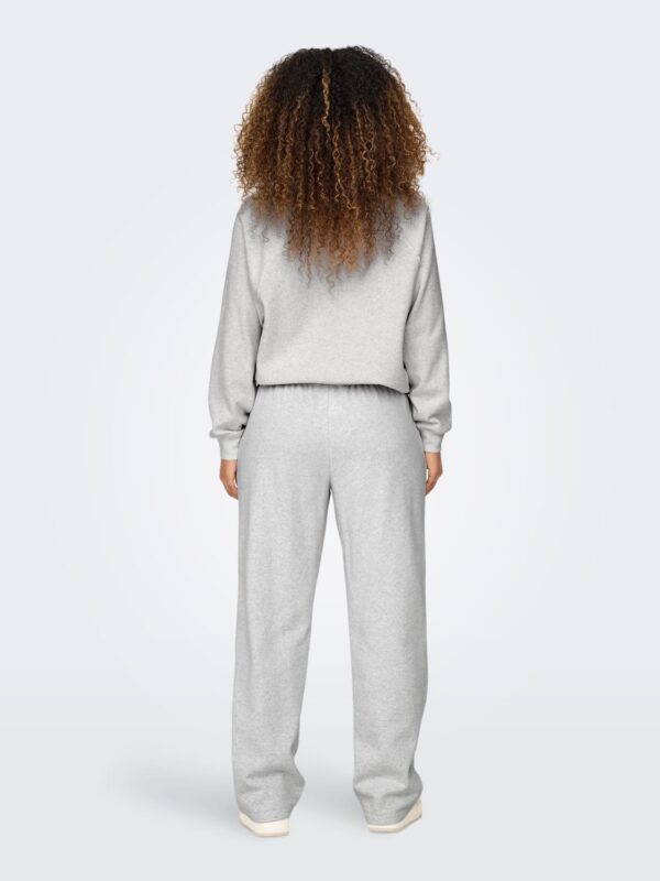onlDaze Straight Pants Swt Noos Light Grey Melange - Bilde 3